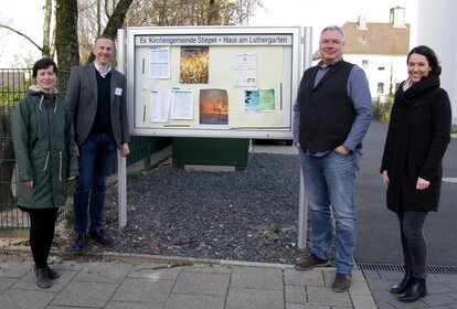 Schaukasten am Haus am Luthergarten