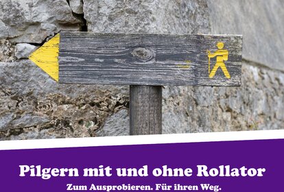 Plakat Pilgern mit und ohne Rollator