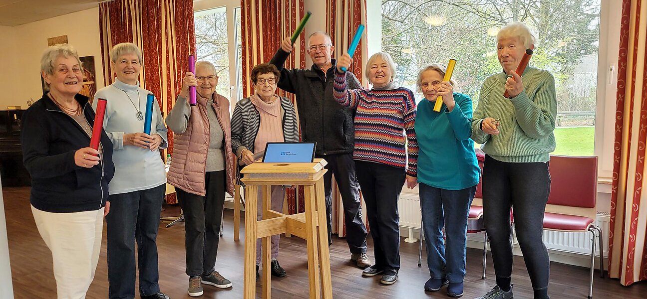 Gruppenfoto Studie go4cognition im Altenzentrum am Schwesternpark Feierabendhäuser