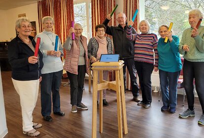 Gruppenfoto Studie go4cognition im Altenzentrum am Schwesternpark Feierabendhäuser