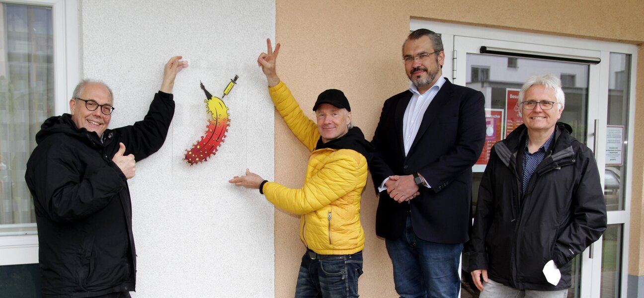 Verleihung Impfbanane Altenzentrum am Schwesternpark Feierabendh